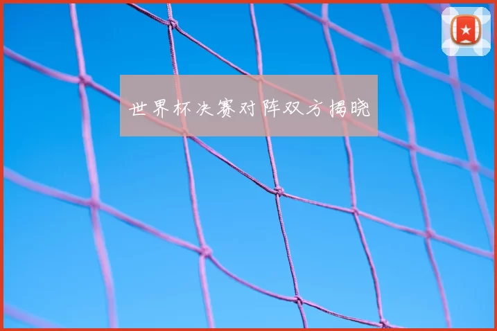 世界杯决赛对阵双方揭晓